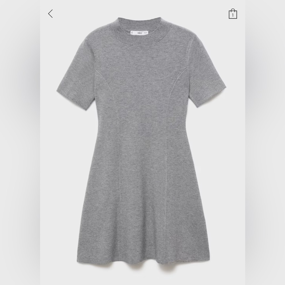 NWT Mango Fine Knit Flared Dress